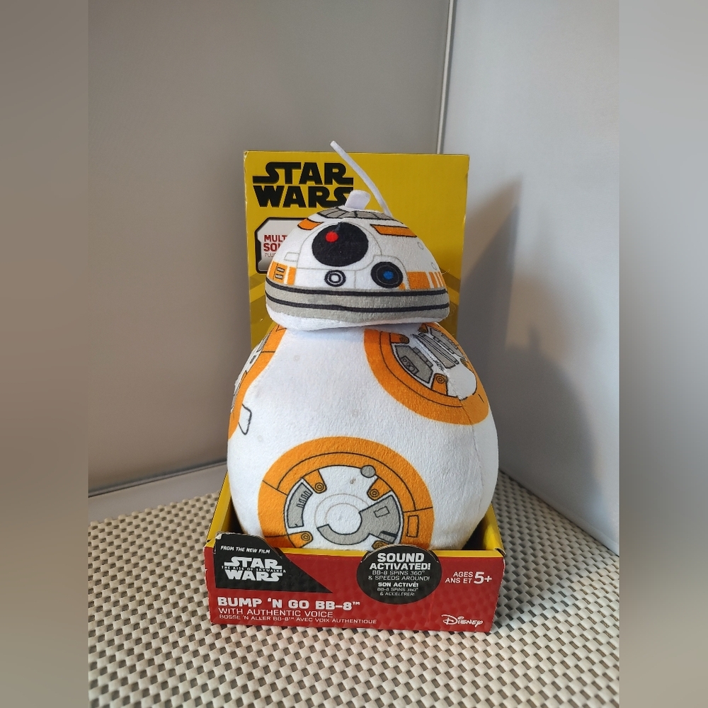 Disney Star Wars Bump 'N Go Action Plush BB-8 NWT Sound Activated NWT
